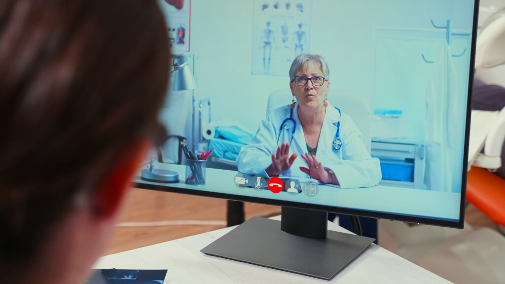 Healthcare virtual assistant answering patient phone calls and managing clinic appointment scheduling
